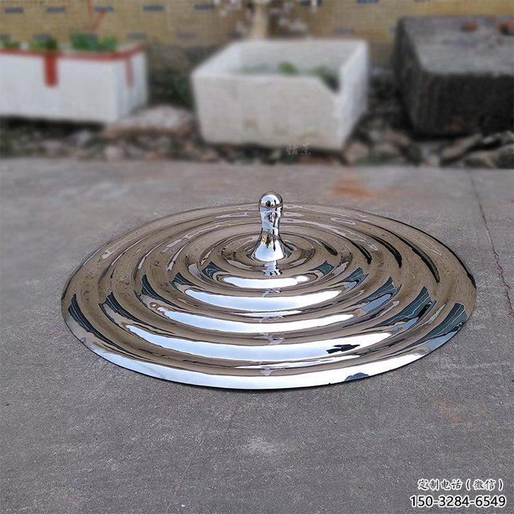 公園水珠雕塑 鏡面公園雕塑 淚滴雕塑