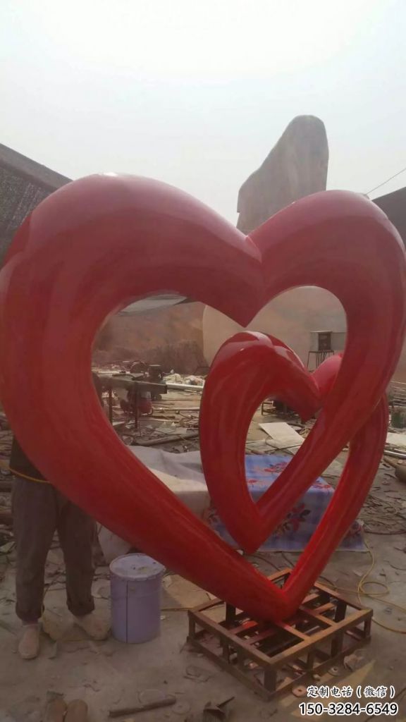 心心相印不銹鋼雕塑 景觀不銹鋼雕塑（2）