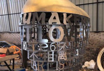 愛情愛心雕塑 彩繪剪紙雕塑 校園雕塑