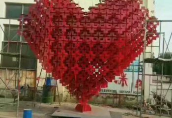 草地心形雕塑 現(xiàn)代校園雕塑 大型愛(ài)情雕塑