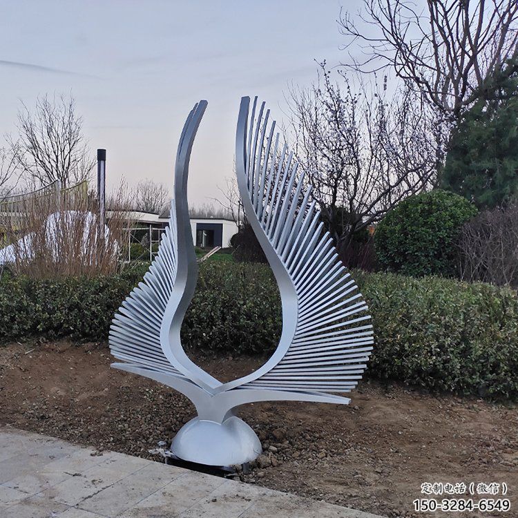 幼兒園鳳尾雕塑，鐵藝文化雕塑，鑄造制作