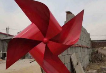 風車雕塑 烤漆大型旋轉雕塑 歐式旋轉雕塑