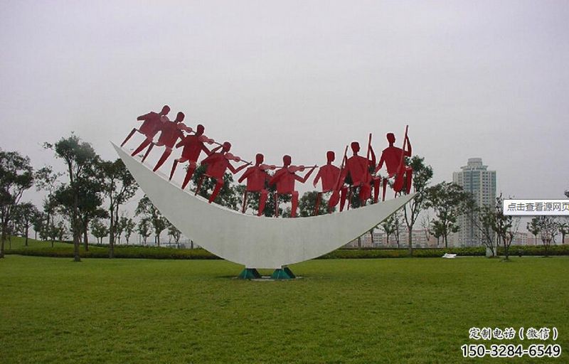 大型月牙雕塑廠家 歐式步行街月亮牙雕塑 彩繪雕塑