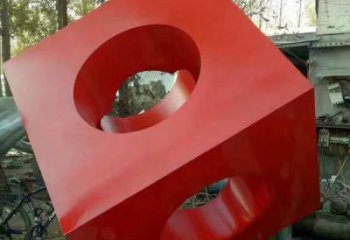 步行街正方形雕塑 游樂場正方體雕塑 鑄造方塊雕塑