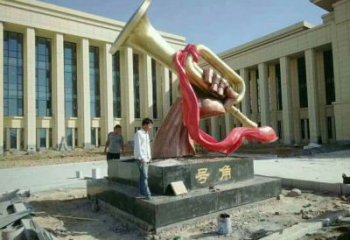 部隊喇叭雕塑 景觀景觀雕塑 噴漆雕塑