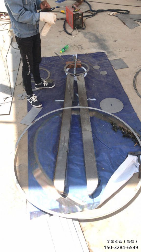 景觀圓規雕塑 仿真景觀雕塑 景觀標識雕塑