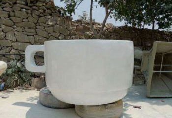 村口酒杯雕塑 啞光杯子雕塑 公園酒杯子雕塑