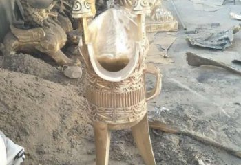 大型酒杯雕塑 歐式步行街酒杯子雕塑 彩繪杯子雕塑