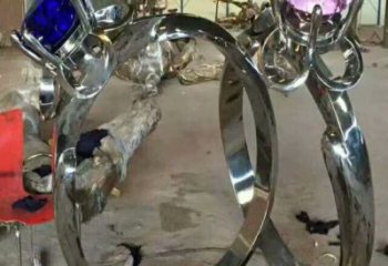 鏤空指環(huán)雕塑 噴水園林標(biāo)識(shí)雕塑 住宅小區(qū)戒指環(huán)雕塑