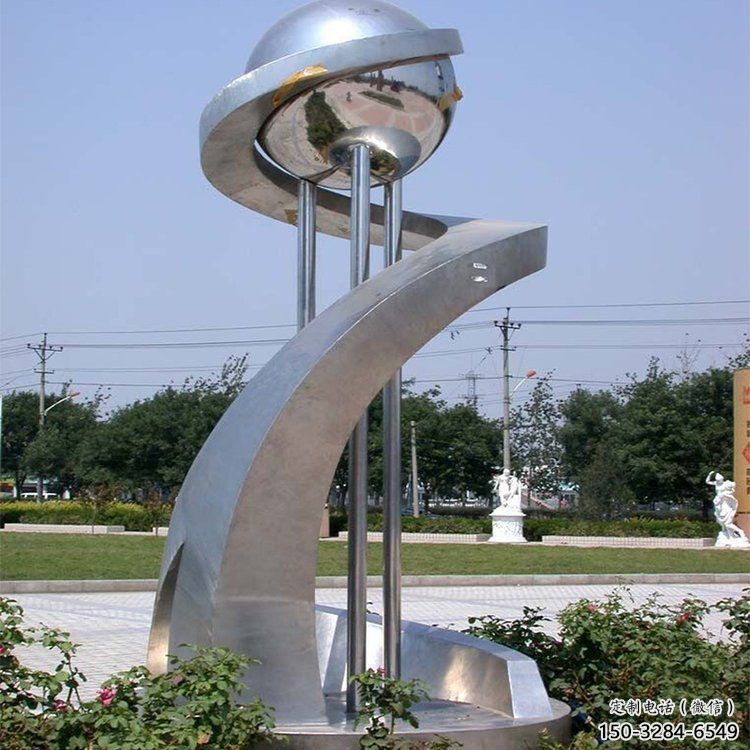 鏤空鑰匙雕塑 噴水園林雕塑 住宅小區(qū)金鑰匙雕塑