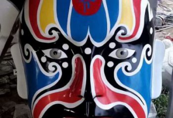 仿古臉譜雕塑 騰飛草地小品 房地產雕塑