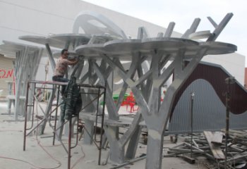 鍛造數(shù)字雕塑 景觀文字雕塑 戶外雕塑