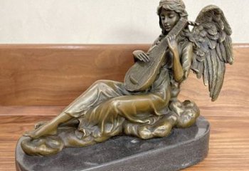 步行街琵琶雕塑 游樂場樂器雕塑 鑄造音樂雕塑