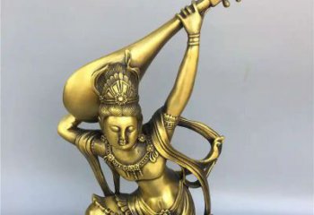 公園琵琶雕塑 戶外樂器雕塑 抽象音樂雕塑