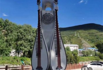 室內琵琶雕塑 仿真樂器雕塑 大型音樂雕塑