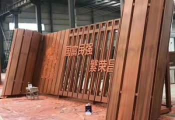 鍛造竹簡雕塑 標識書本雕塑 戶外標識雕塑