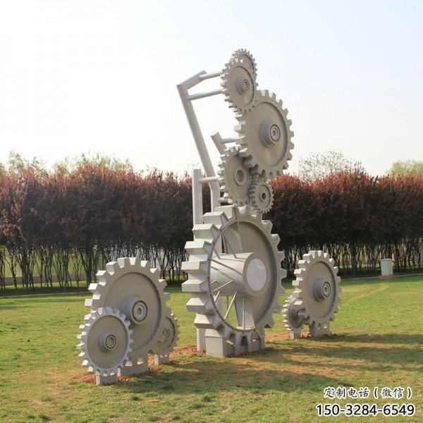 異形齒輪雕塑 現(xiàn)代校園機械雕塑 校園工業(yè)雕塑