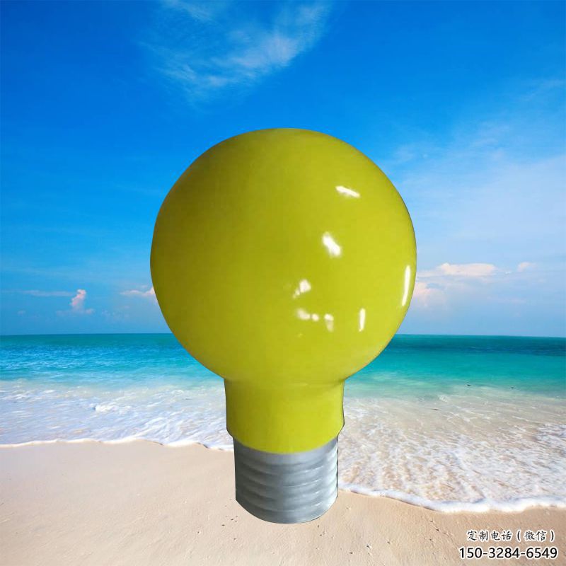 中式燈泡雕塑 啞光燈具主題 游樂場電燈泡雕塑