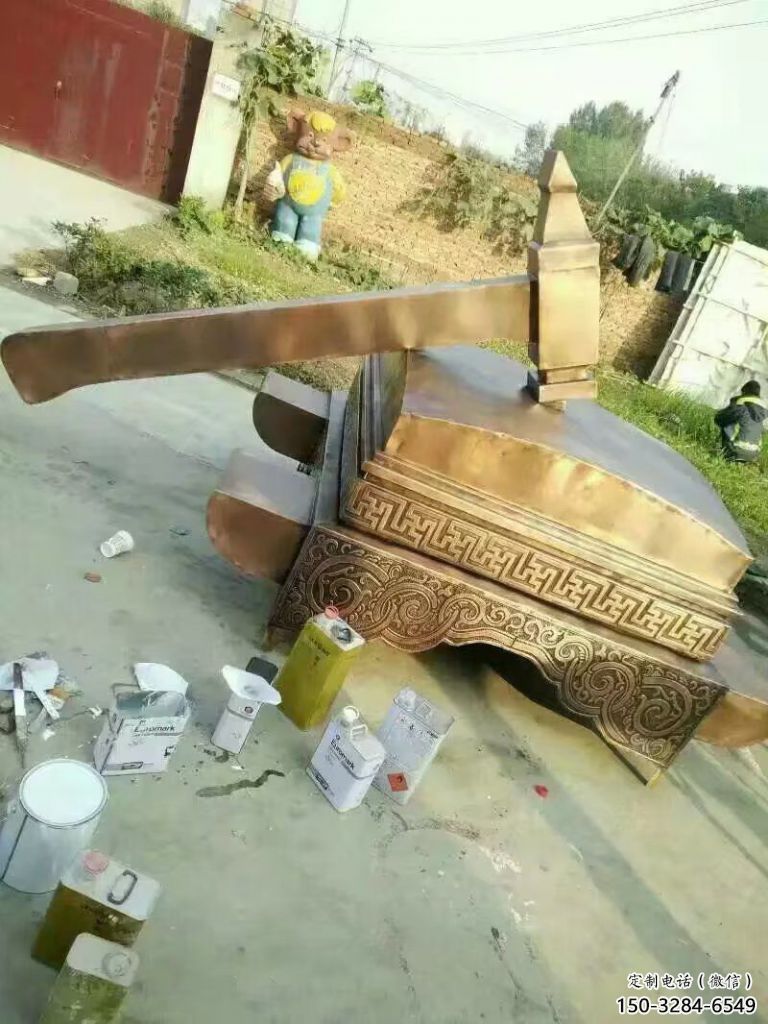 廣場(chǎng)錘子雕塑 抽象法錘雕塑 烤漆法治雕塑