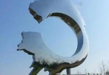 大型商場齒輪雕塑 仿真工業(yè)雕塑 鏡面機械雕塑