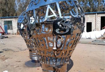 仿古燈泡雕塑 騰飛燈具主題 房地產電燈泡雕塑