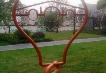 景觀燈泡雕塑 剪影燈具主題 商業(yè)街電燈泡雕塑