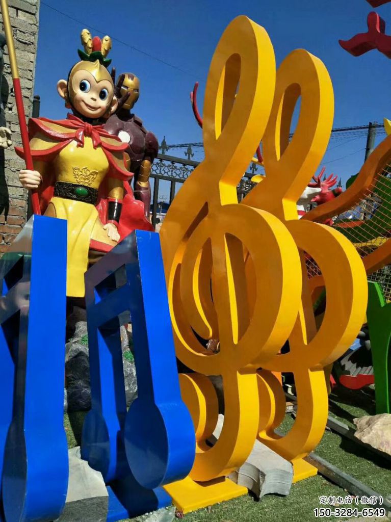 樂譜雕塑 大型別墅區(qū)音樂雕塑 農(nóng)村符號(hào)雕塑