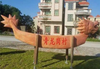 烤漆龍舟雕塑 鋼管劃槳雕塑 室內競賽雕塑