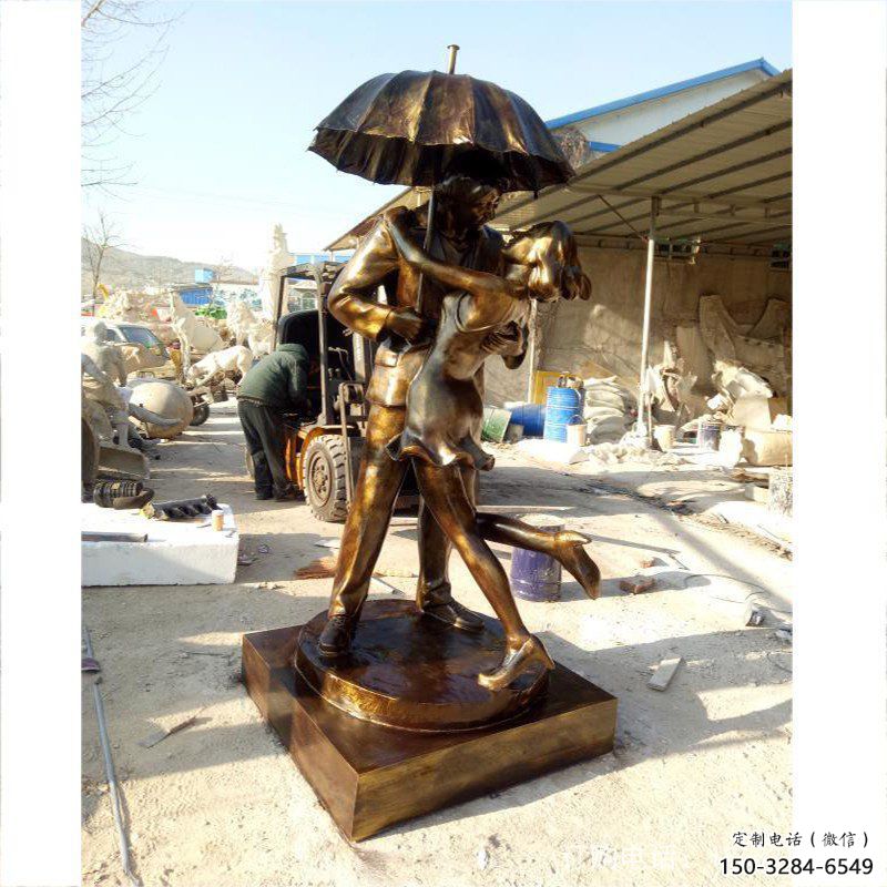 廣場雨傘雕塑 抽象撐傘雕塑 烤漆民俗雕塑