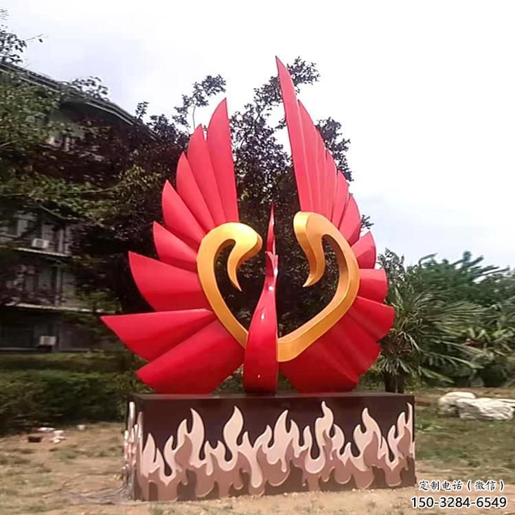 商業街風箏雕塑 烤漆景觀雕塑 彩繪雕塑