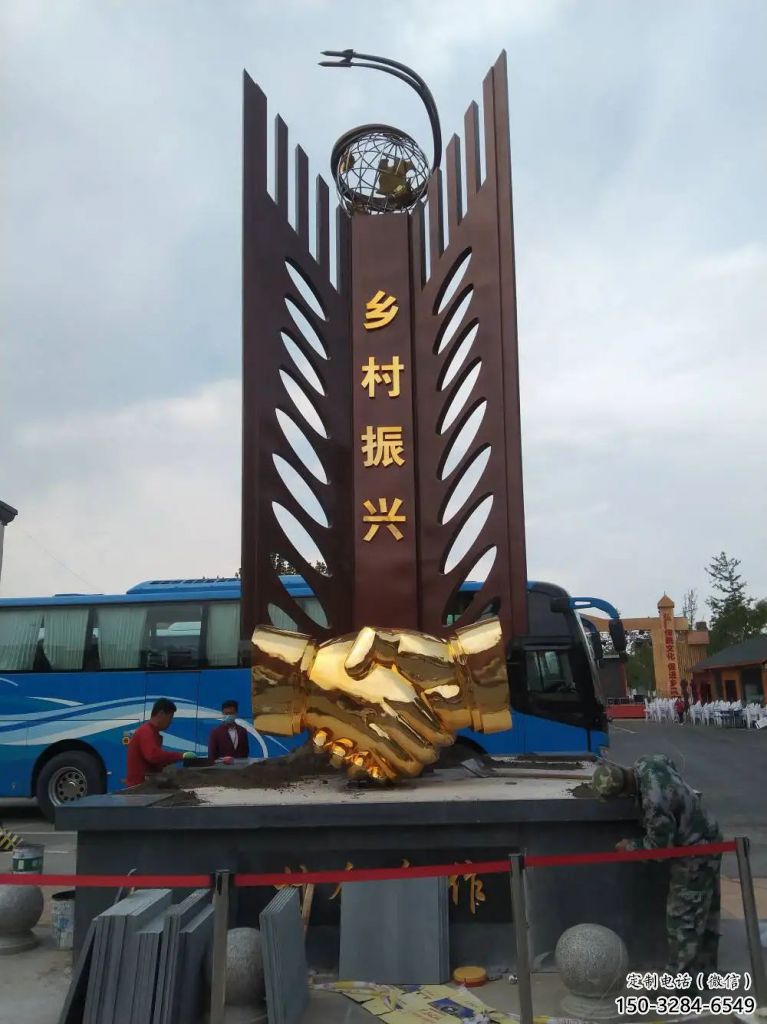 希望握手雕塑 標(biāo)志校園誠(chéng)信雕塑 商業(yè)街雕塑