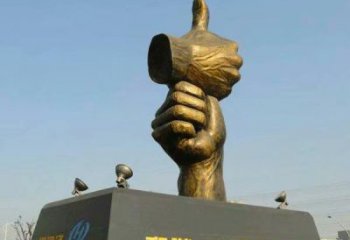 握手雕塑 歐式步行街雕塑 大型誠(chéng)信雕塑