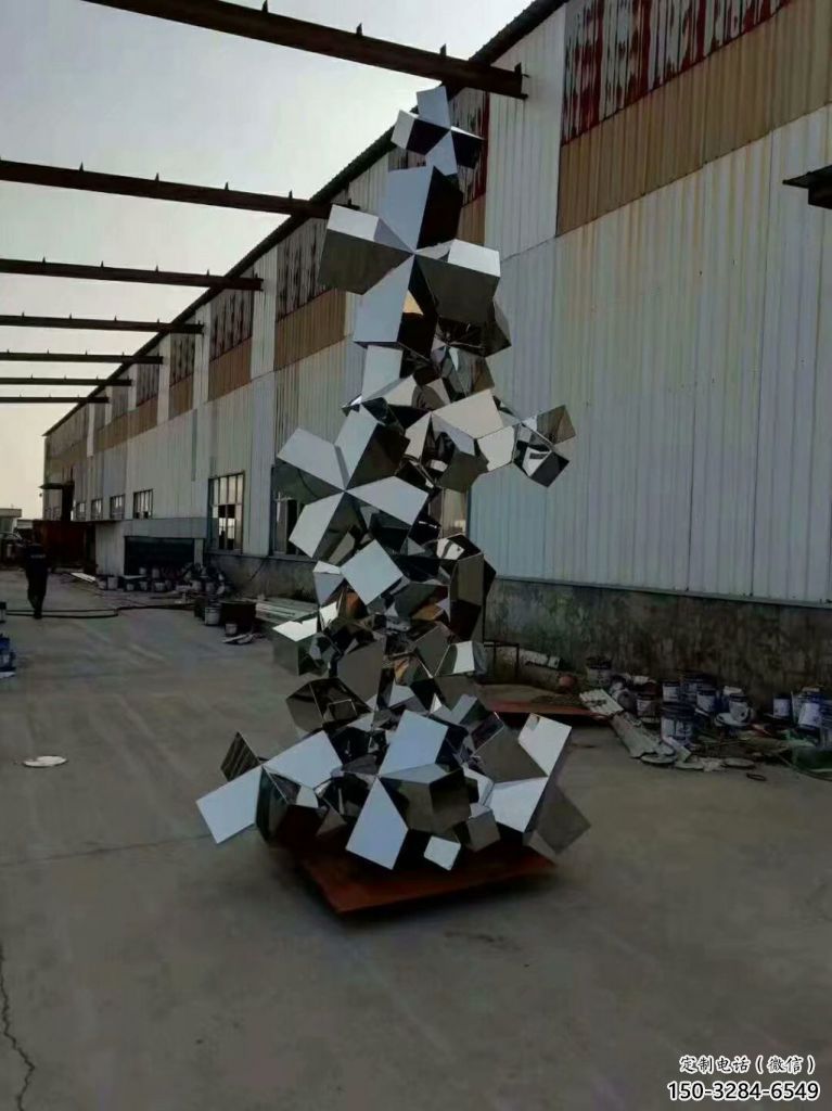 公園石塊雕塑 鏡面公園景觀石雕塑 景觀石頭雕塑