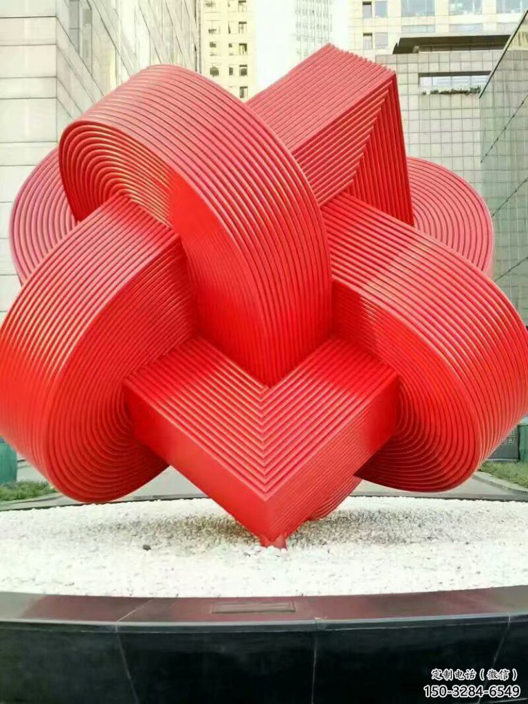 拉絲立方體雕塑 鏤空創(chuàng)意雕塑 別墅區(qū)雕塑