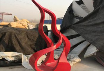 校園火把雕塑 啞光星火相傳主題 星火頭雕塑