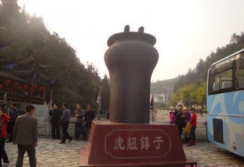 中式古幣雕塑 啞光銅幣雕塑 游樂場雕塑