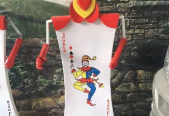 公園撲克雕塑廠家 戶外撲克牌雕塑 抽象雕塑