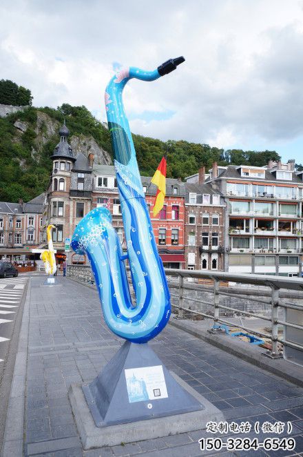 鑄造薩克斯雕塑 中式村口西方樂隊雕塑 景觀樂器雕塑