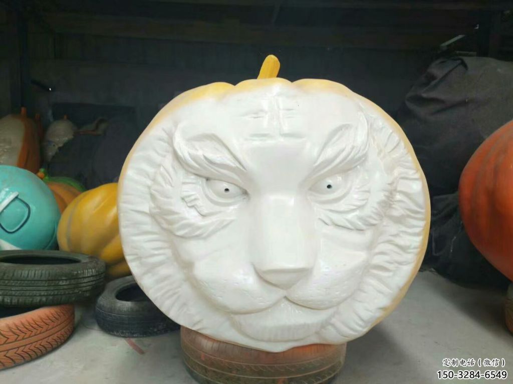 幾何骷髏雕塑 發光公園骷髏頭雕塑 大門口鬼怪雕塑