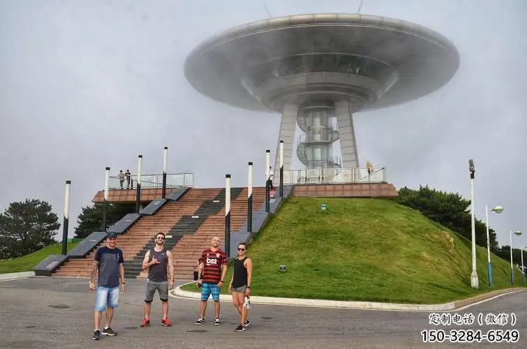 房地產(chǎn)飛碟雕塑廠家 現(xiàn)代飛船雕塑 幾何宇宙雕塑