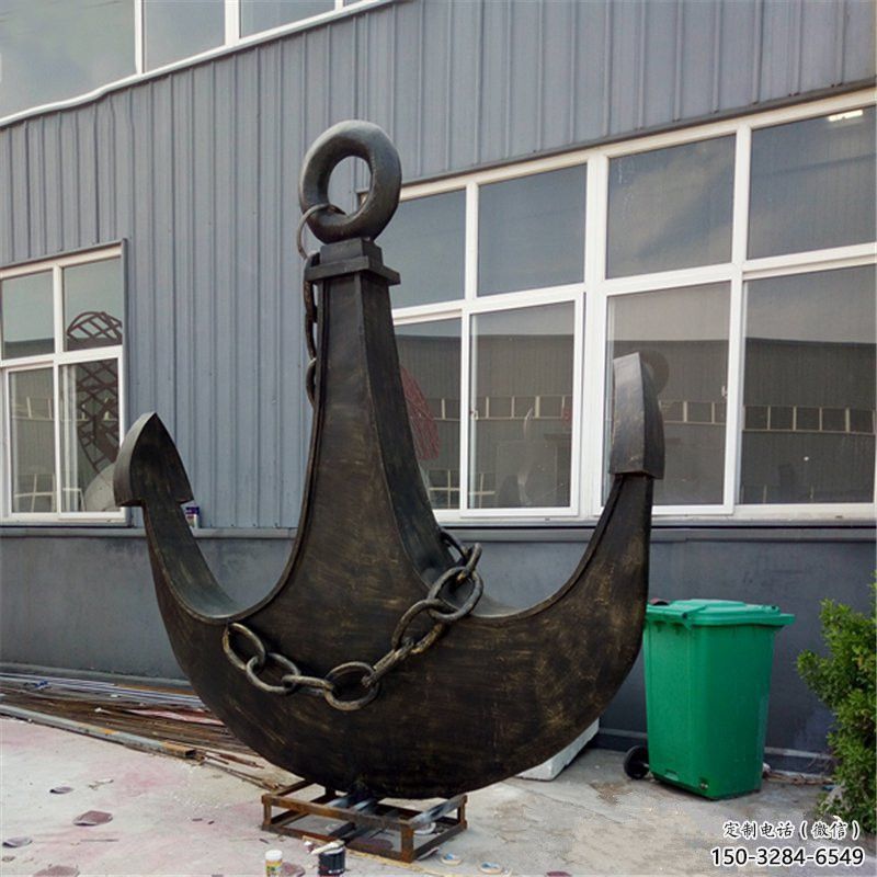 仿古船錨雕塑 騰飛碼頭雕塑 房地產(chǎn)雕塑
