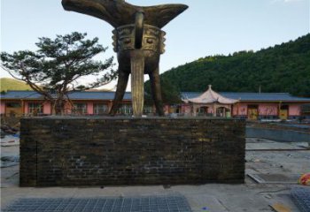 別墅區(qū)酒尊雕塑 大型別墅區(qū)酒器雕塑 剪影酒尊杯雕塑