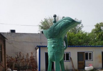 仿古酒尊雕塑 騰飛酒尊杯雕塑 房地產酒器雕塑