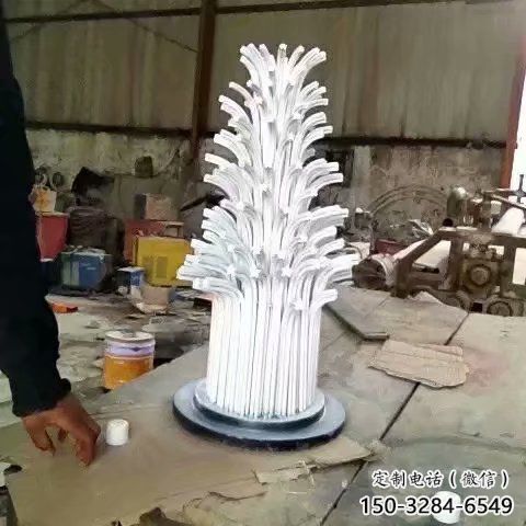 房地產雪花雕塑 現代窗花雕塑 幾何雕塑