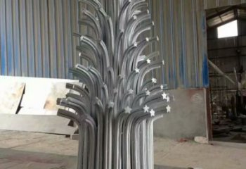 戶外雪花雕塑 噴漆窗花雕塑 燈光雕塑