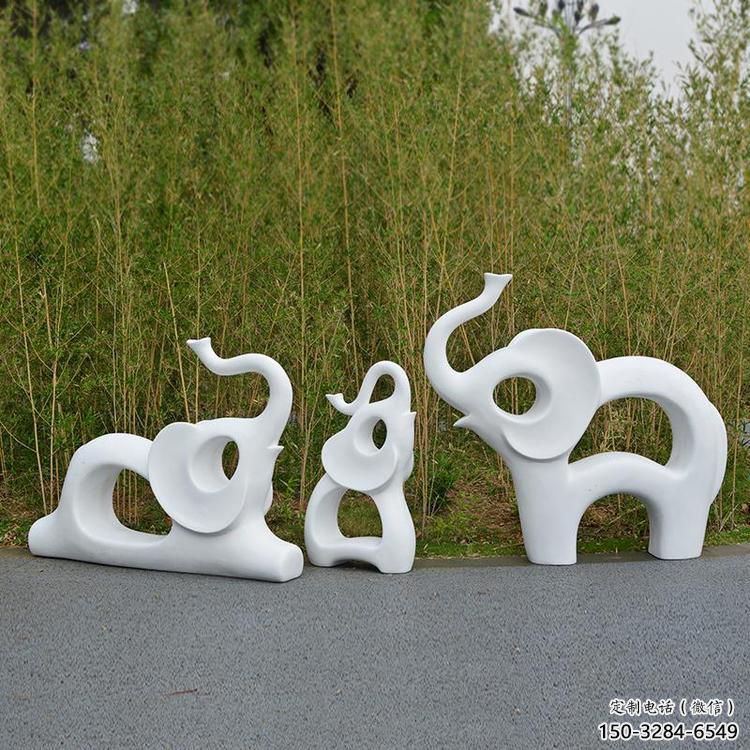 抽象大象雕塑精選，陸地擺件，公園大象雕塑制作