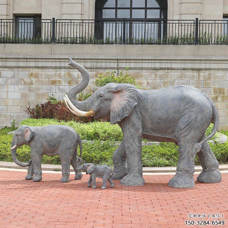廣場大象雕塑供需，廣場雕塑，景觀仿真大象雕塑定制