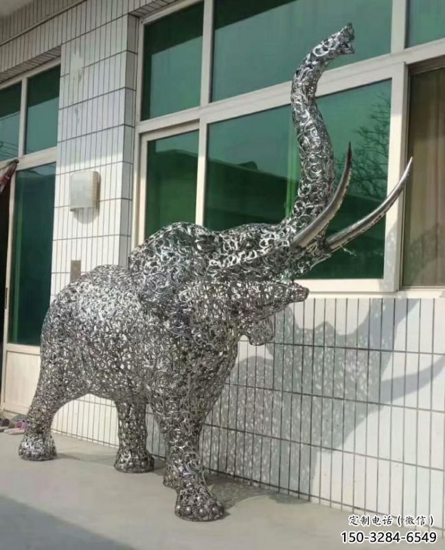 大象雕塑通用，街頭雕塑，鏤空大象雕塑標(biāo)準(zhǔn)