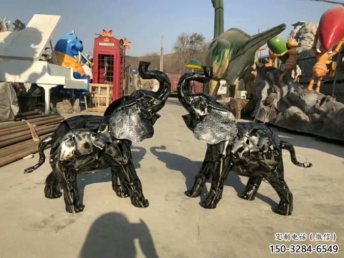 房地產(chǎn)大象雕塑精品，標識雕塑，鐵藝大象雕塑供給