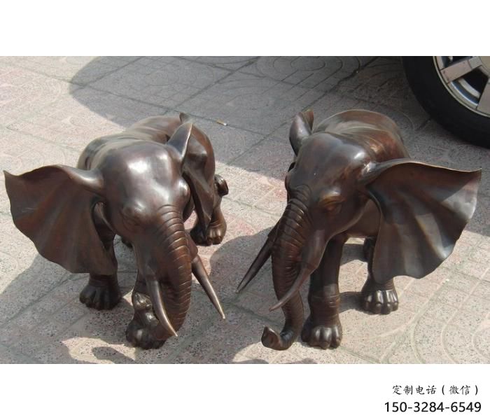 地產大象雕塑精選，戶外雕塑，銅大象雕塑優價